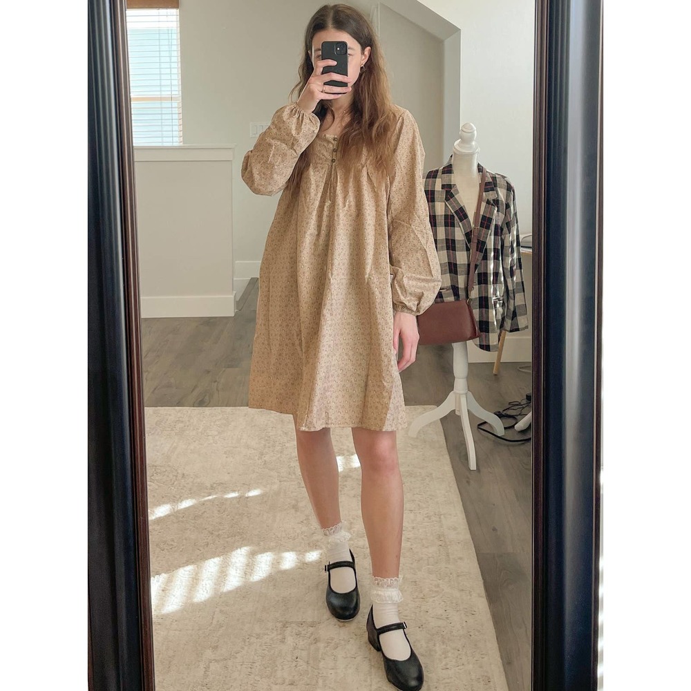 Floral Baby Doll Dress-Medium